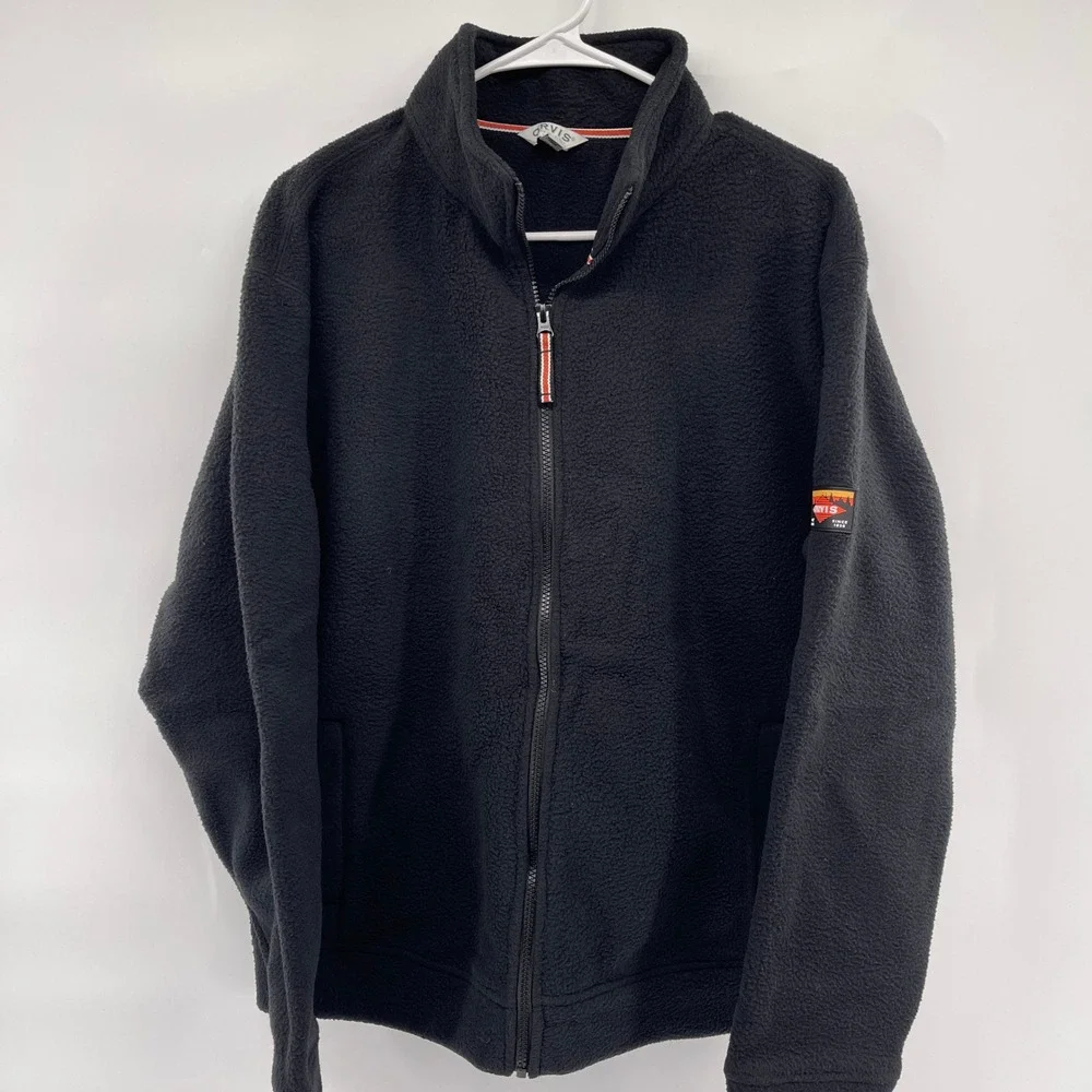 Orvis Men's Fleece Full-Zip Jacket‎ Outdoor Casual Warm Polyester Gray M/M